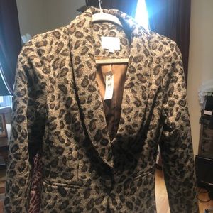 Loft animal print blazer